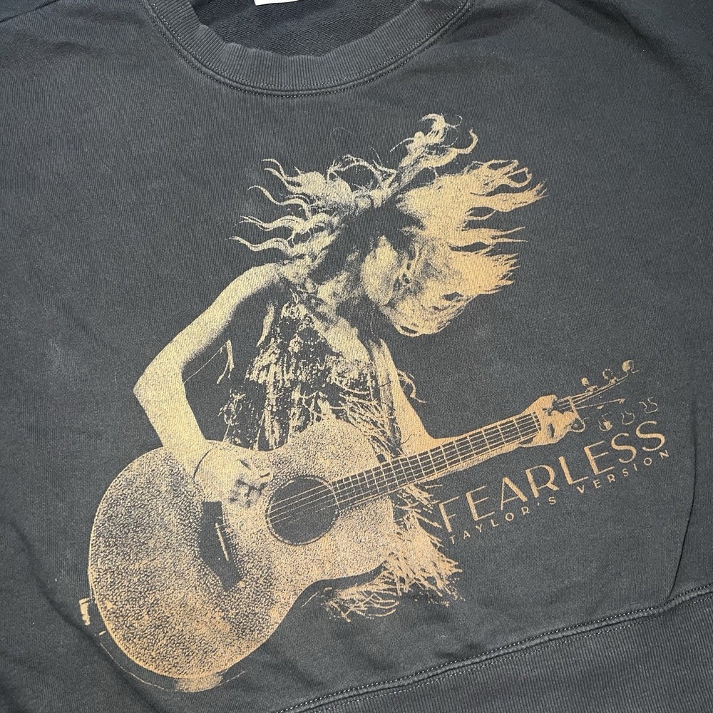 Taylor Swift Fearless WITH YOU I'D DANCE BOXY‎ PULLOVER Medium